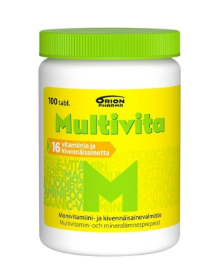 MULTIVITA MONIVITAMIINI (1 × 100tabl) – Koivu Apteekki, Tampere I Palvelua  terveytesi hyväksi