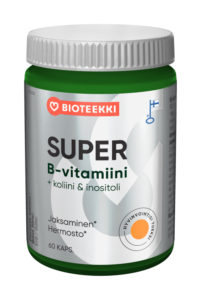 Super B-vitamiini (1 × 60kaps) – Koivu Apteekki, Tampere I Palvelua  terveytesi hyväksi