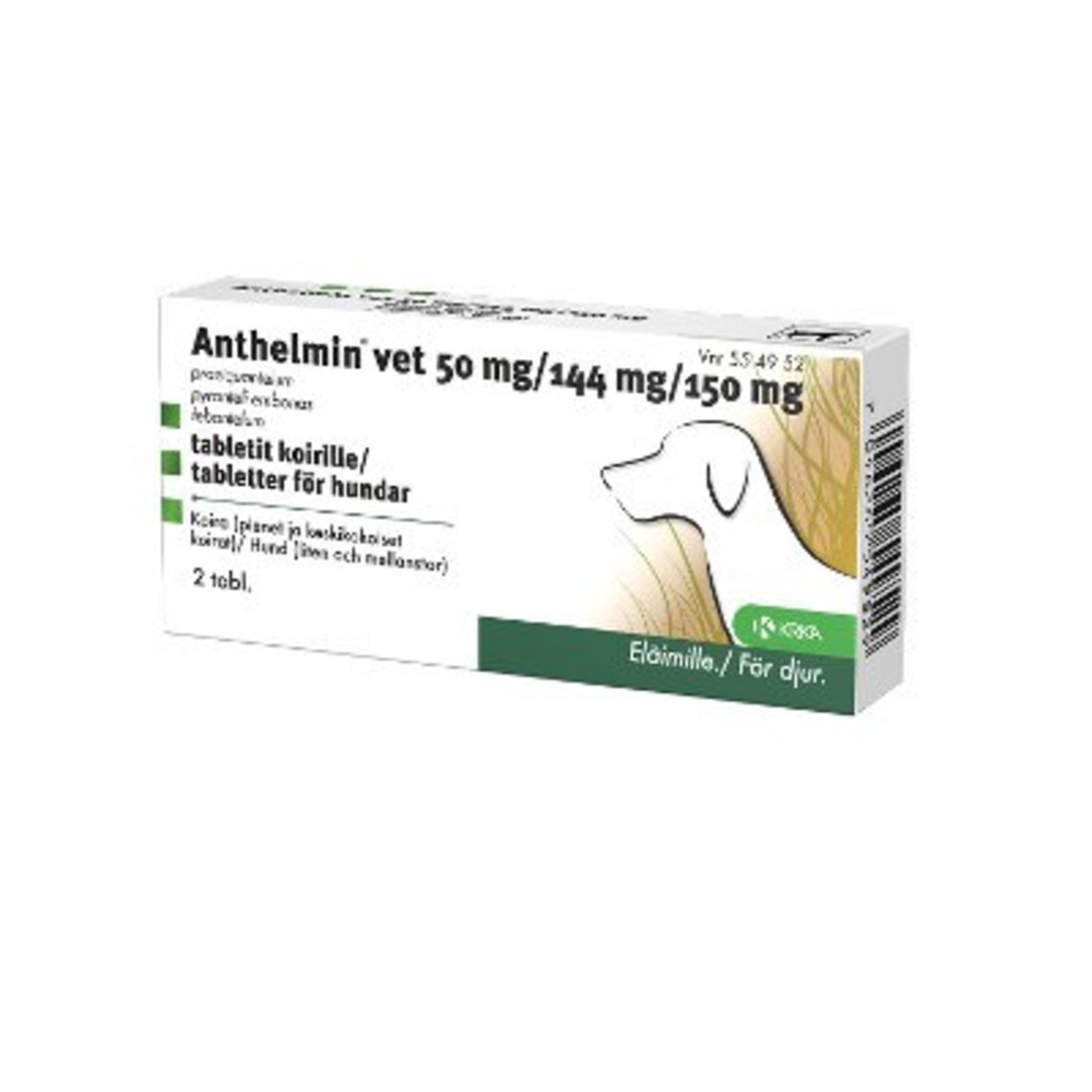 ANTHELMIN VET tabletti 50/144/150 mg koiralle 2 fol – Aitoapteekki