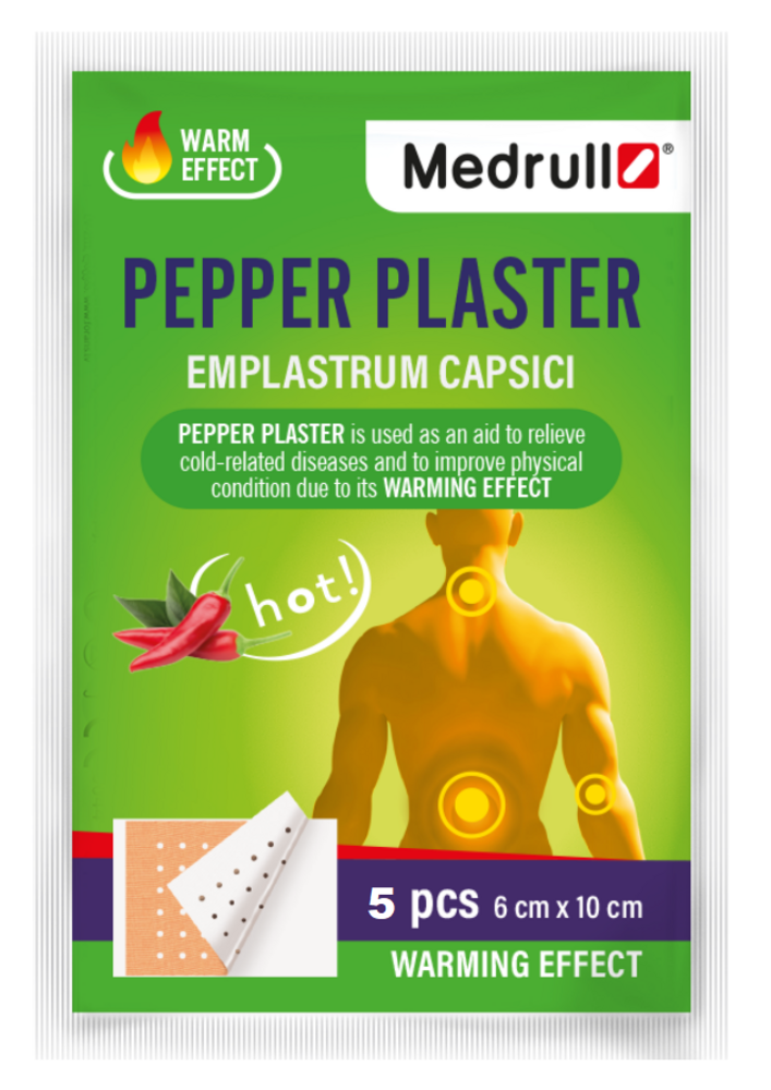 Medrull Pepper Plaster 6x10 cm pippurilaastari 5 kpl – Pohjanmaan oma ...