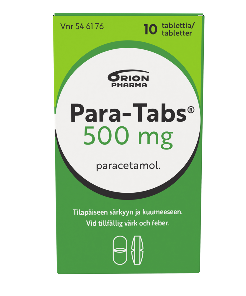 PARA-TABS tabletti 500 mg 10 fol – Apteekki Ideapark Lempäälä