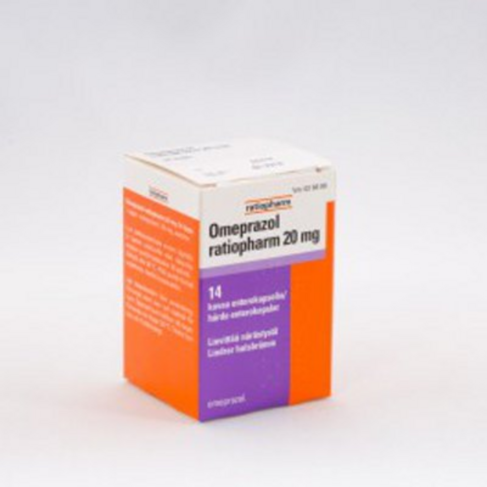 OMEPRAZOL RATIOPHARM enterokapseli kova 20 mg 14 kpl Laakeverkkokauppa.fi Kangasalan Apteekki Avainapteekki