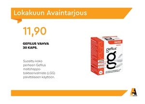 Lokakuun Avainasiakastarjous