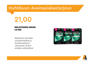 Huhtikuun Avainasiakastarjous
