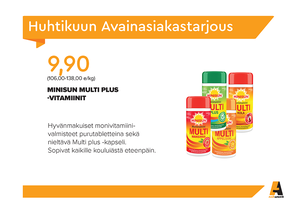 Huhtikuun Avainasiakastarjous