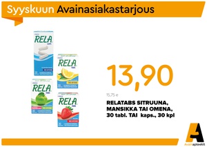 Syyskuun Avainasiakastarjous