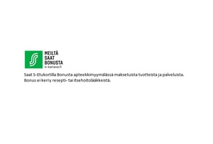Saanko ostoistani Bonusta S–Etukortilla?