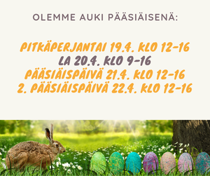 Pääsiäisen aukioloajat