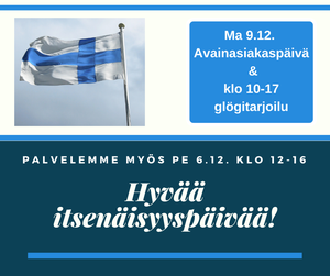 Itsenäisyyspäivän aukiolo