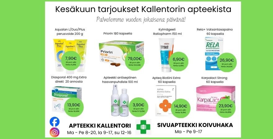 Kesakuun tarjoukset