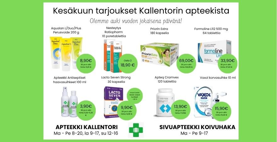 Kesäkuun tarjoukset