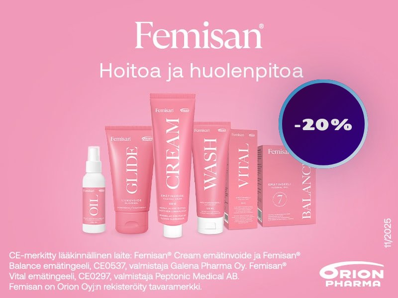 Femisan - Intiimialueen ja intiimivaivojen hoito