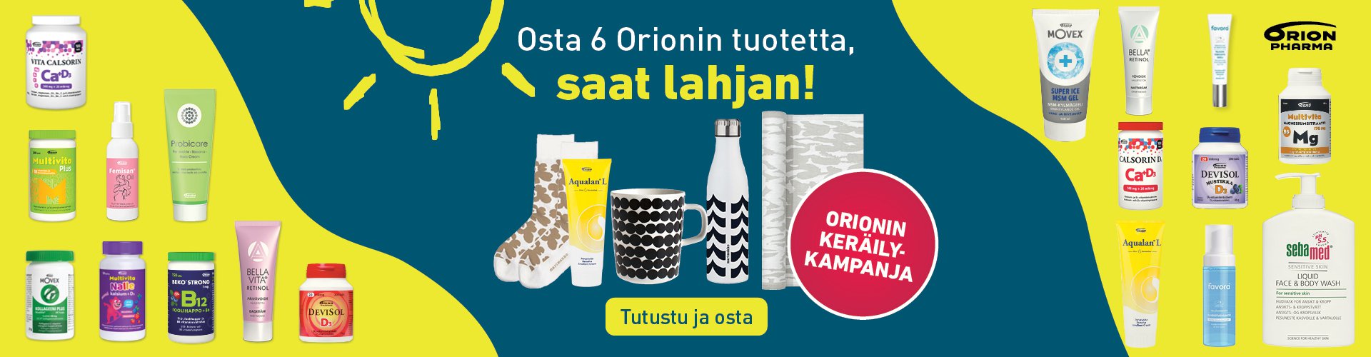 Asiakas ostaa Orionin keräilytuotteita, joista hän saa leimoja keräilykorttiin. Keräilyyn voi osallistua myös mobiilisti, jolloin keräilytuotteista saa koodeja, jotka asiakas itse kirjaa osoitteeseen orionkeraily.fi.