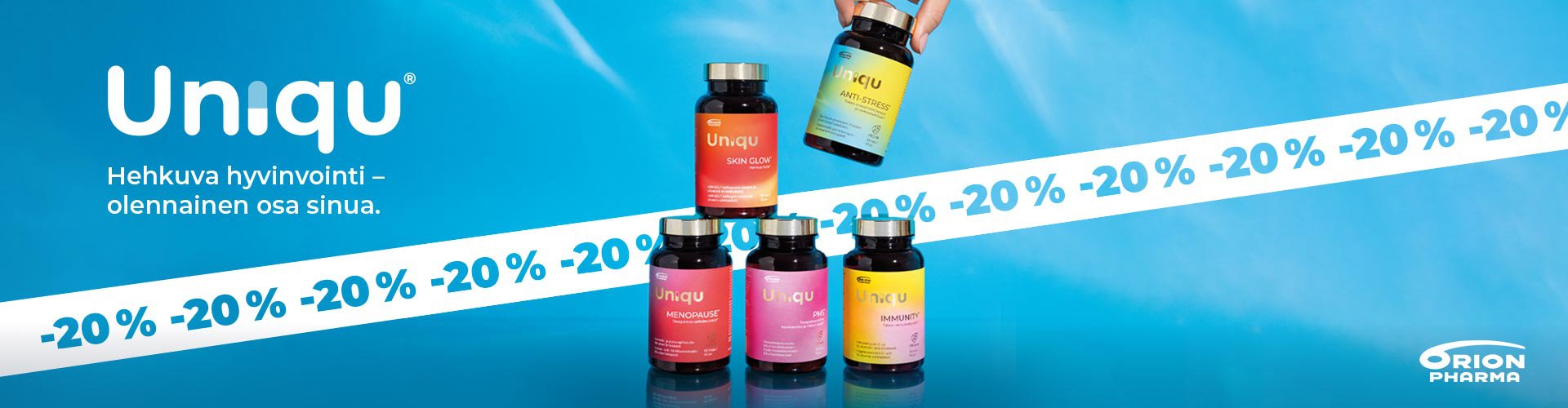 Uniqu®-ravintolisien avulla voit olla ainutlaatuinen, hyvinvoiva sinä – vuoden jokaisena päivänä! Uniqu-ravintolisät tukevat naista kukoistamaan eri elämänvaiheissa. Sarjan tuotteissa on tarkoin valikoidut, tutkitut ja tehokkaat raaka-aineet. vegaaninen.