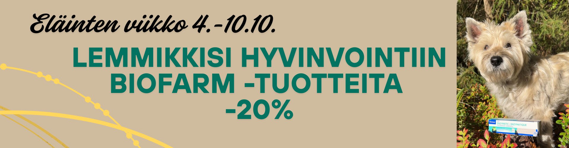 Lemmikkisi hyvinvointiin biofarm -tuotteita -20% 10.10. asti. Biofarm Oy kehittää tuotteita eläinten hyvinvointiin ja terveyteen. Päätuotteita ovat rehut, rehutäydennykset ja vitamiinit.