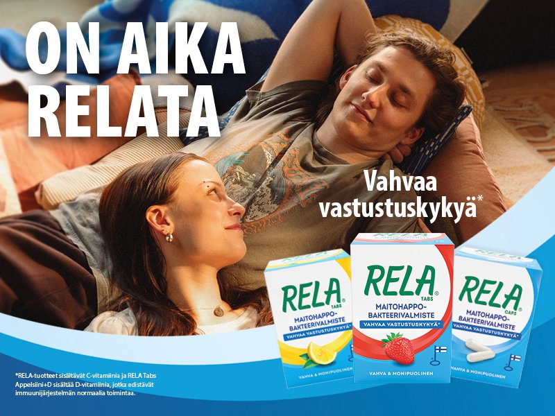 RELA maitohappobakteerivalmisteet – vahva ja monipuolinen vastustuskykyä tukeva purutabletti RELA Tabs tai nieltävä kapseli rela caps.