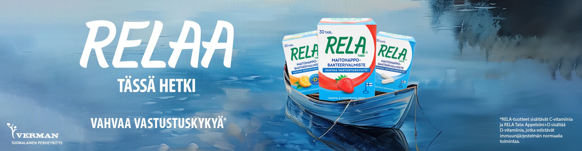 RELA Tabs purutabletti 30 kpl sisältää kahta eri maitohappobakteerikantaa maistuvassa purutabletissa
