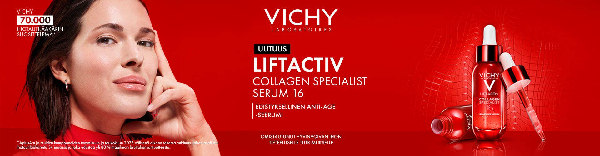 anti-age-seerumi, joka tukee kollageeniaan menettänyttä ihoa ja vaikuttaa ikääntymisen merkkeihin sekä palauttaa ihon verkostomaisen kollageenimatriisin.
