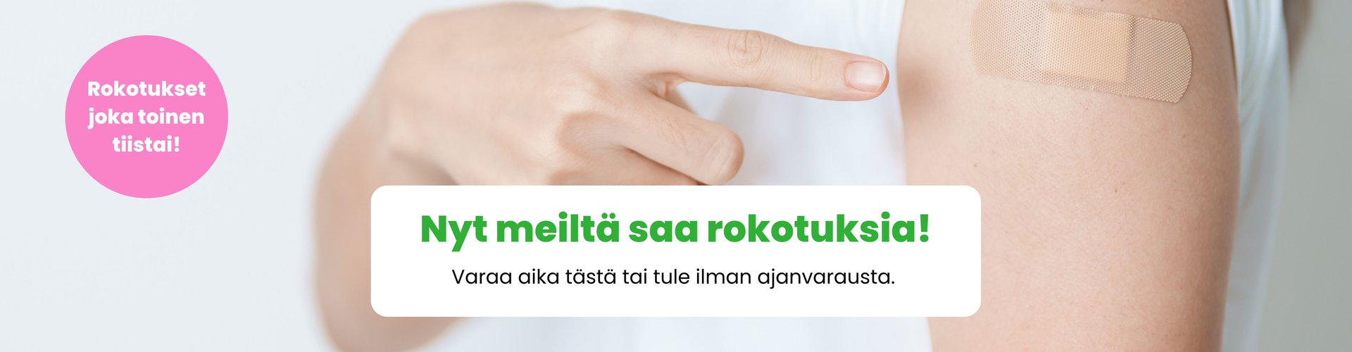 Rokotuspalvelu Lopen apteekissa joka toinen tiistai.