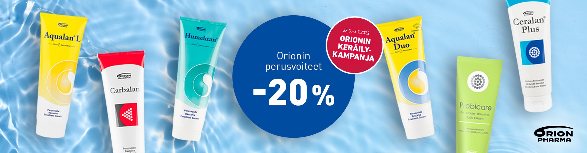 Orionin perusvoiteet -20% - osallistu Orionin keräilykampanjaan
