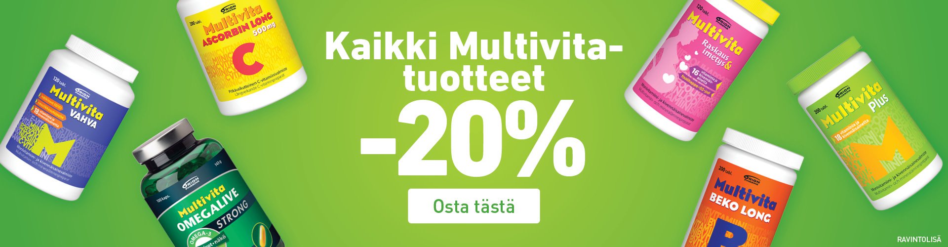 Multivita vitamiinit edullisesti!