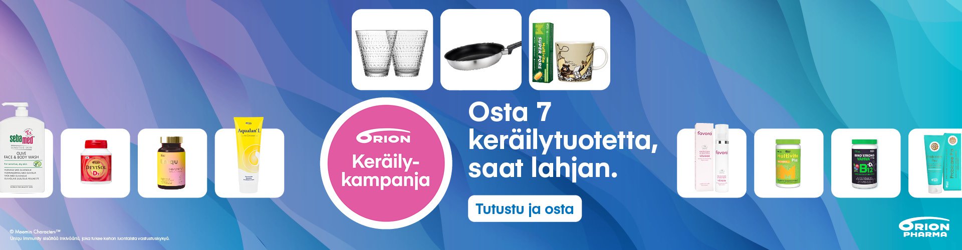 Orionin keräilytuotteet halvalla!
