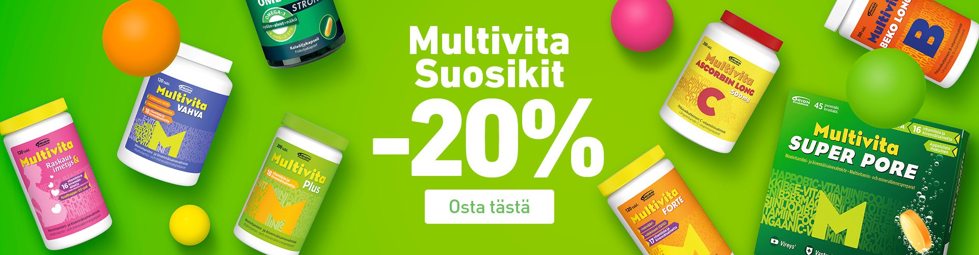 Orionin vitamiinit edullisesti!