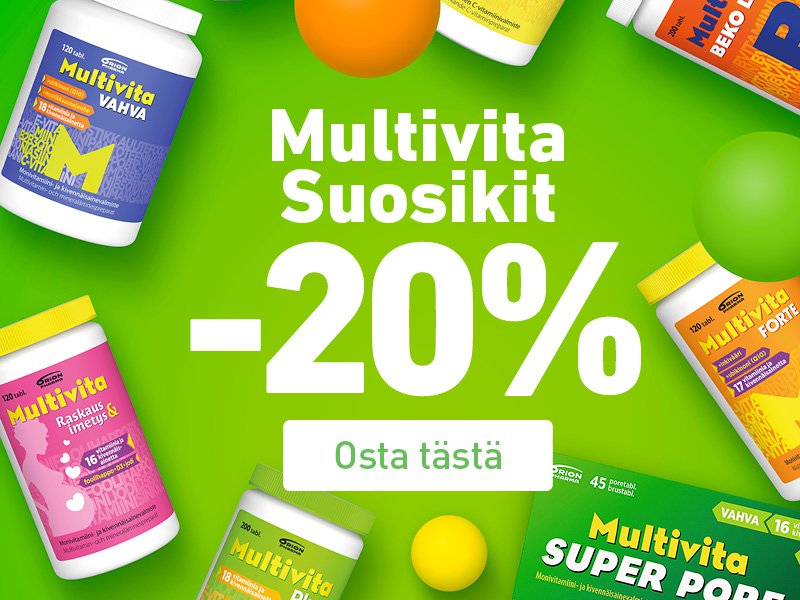 Orionin vitamiinit edullisesti!