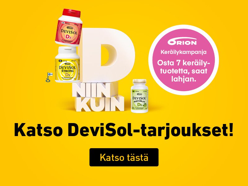 D-vitamiinit edullisesti koko perheelle.