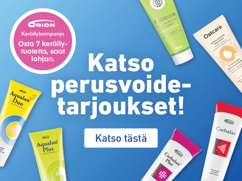 Orionin suositut perusvoiteet pohjahintaan!