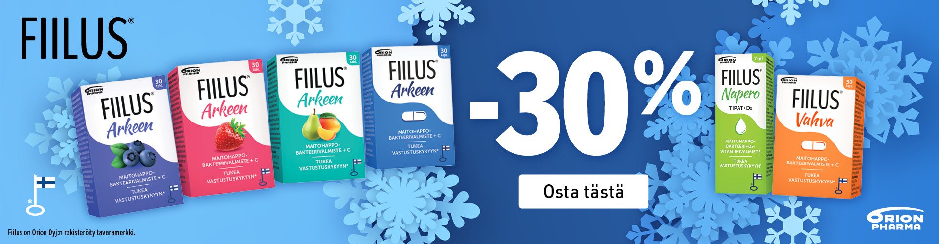 Fiilus tuotteet edullisesti karhu Apteekin verkkokaupasta!