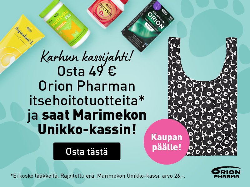 Paljon Orionin tuotteita halvalla!