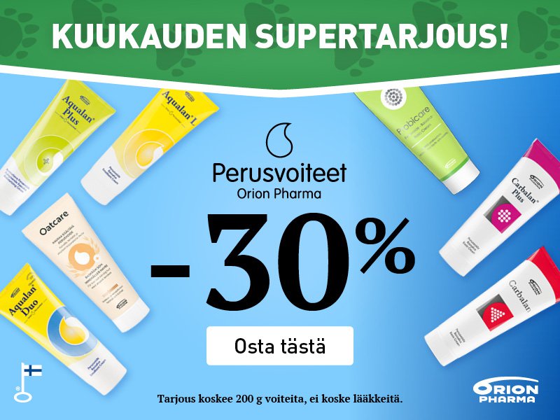 Orionin perusvoiteita halvalla!