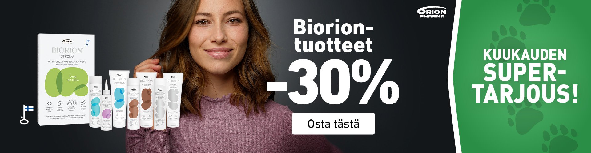 Apua hiusten lähtöön Biorionin tuotteilla!