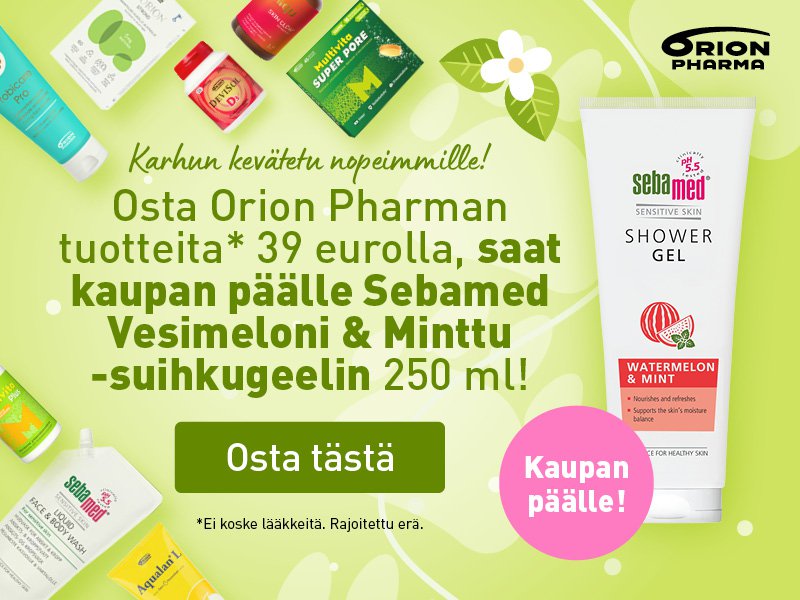 Lahja Orionin tuotteiden ostajalle!