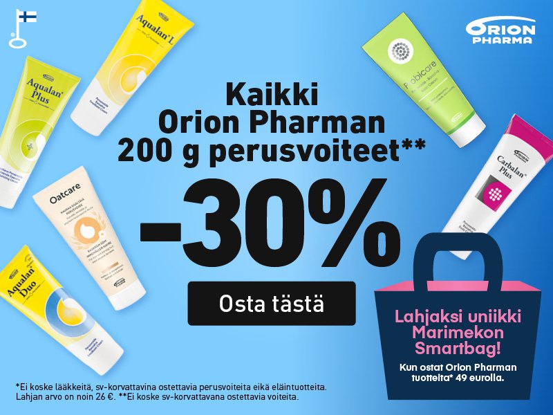 Suositut Orionin perusvoiteet edullisesti!