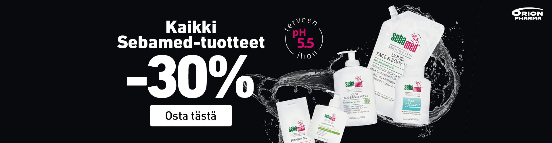 Sebamed pesunesteet halvalla!