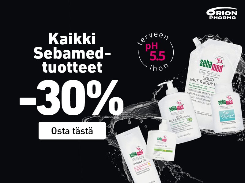 Sebamed pesunesteet halvalla!