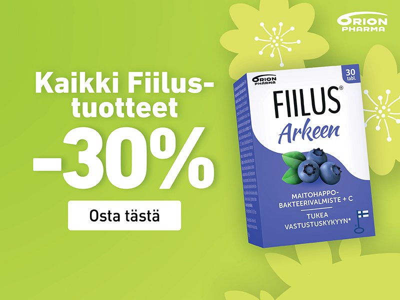 Fiilus hyvää kesäpäivää ja vastustuskykyä!