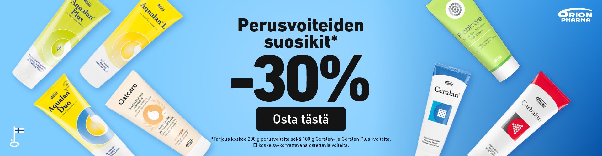 Orionin perusvoiteita halvalla!