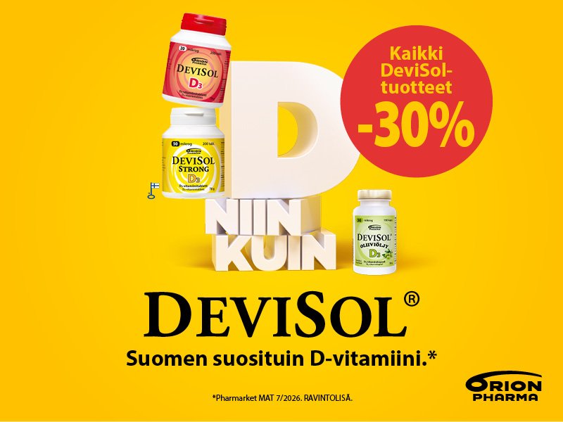 Tutut Devisol-valmisteet edullisesti!