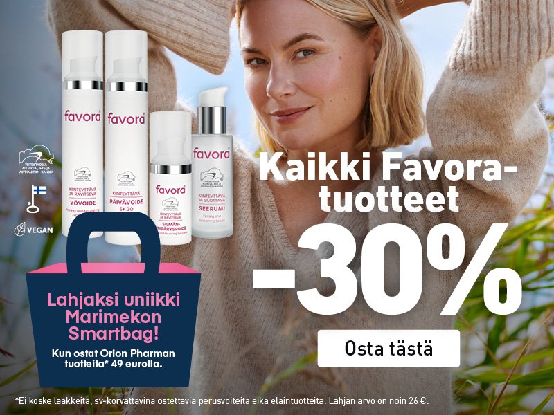 Favora laadukasta ja toimivaa ihonhoitoa!