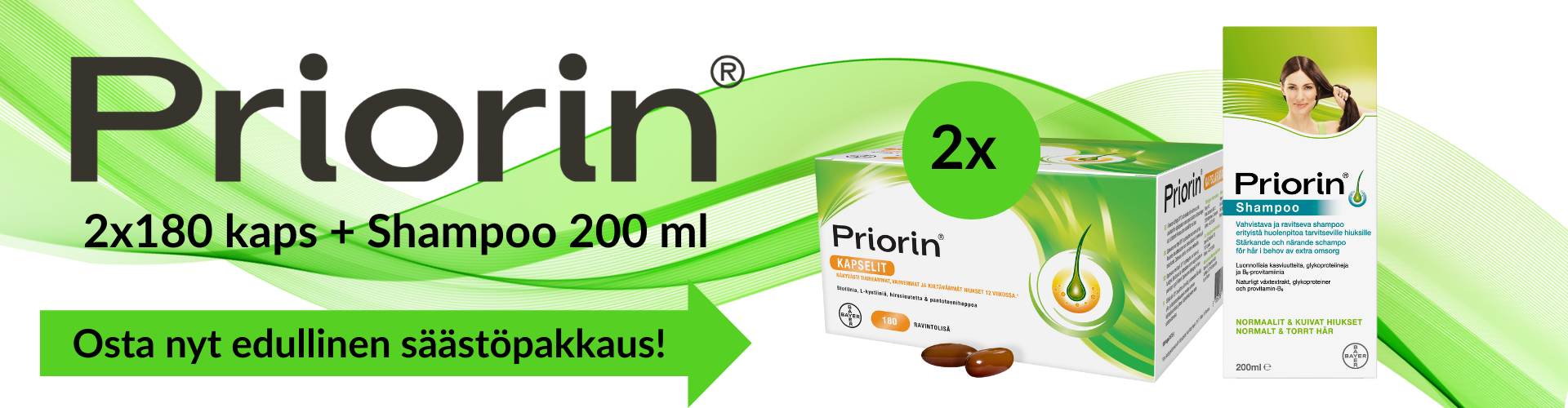 Priorin säästöpakkaus aina edullisesti!