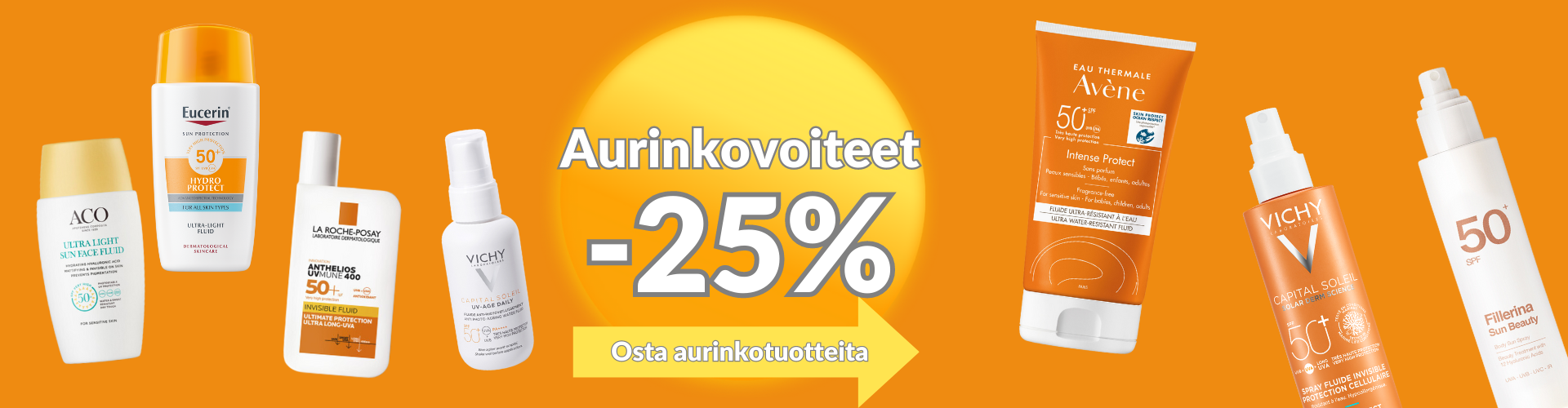 Aurinkovoiteet -25%
