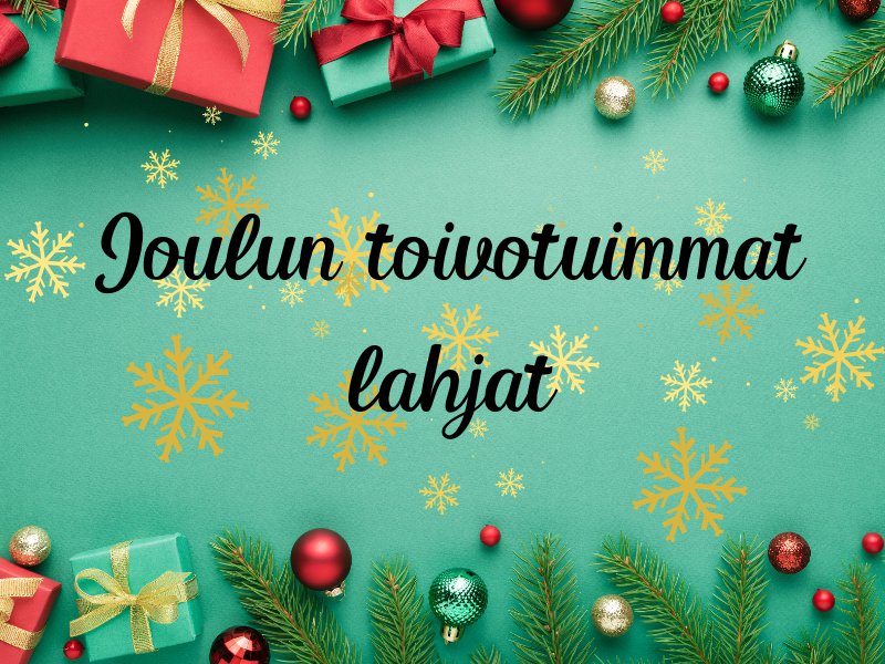 Joulunlahjat edullisesti verkkokaupastamme.