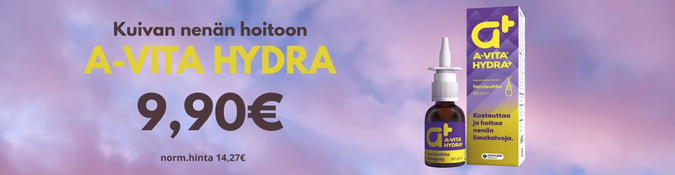 Huipputuote A-Vita Hydra kuivalle nenälle halvalla!