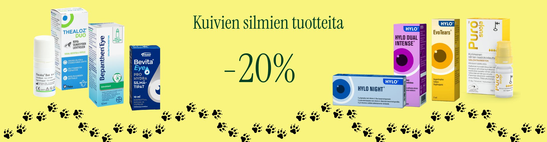 Kosteuttavia silmätippoja edullisesti!