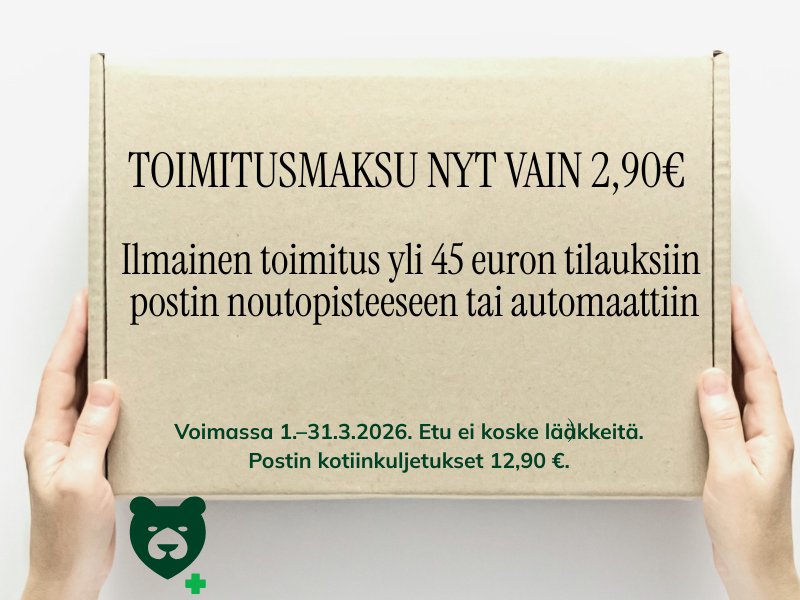 Maaliskuussa edulliset toimituskulut!