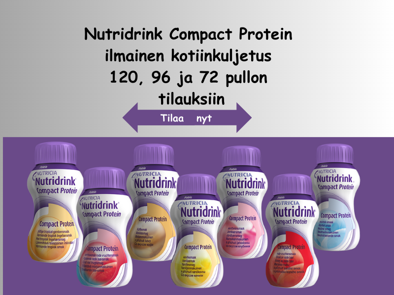 Nutridrink Compact Protein pysyvästi edullinen!