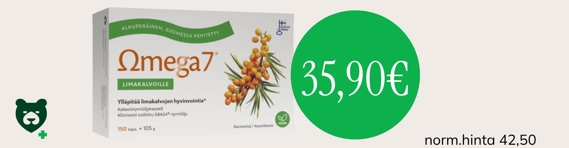 Omega 7 tyrniöljykapselit pohjahintaan!